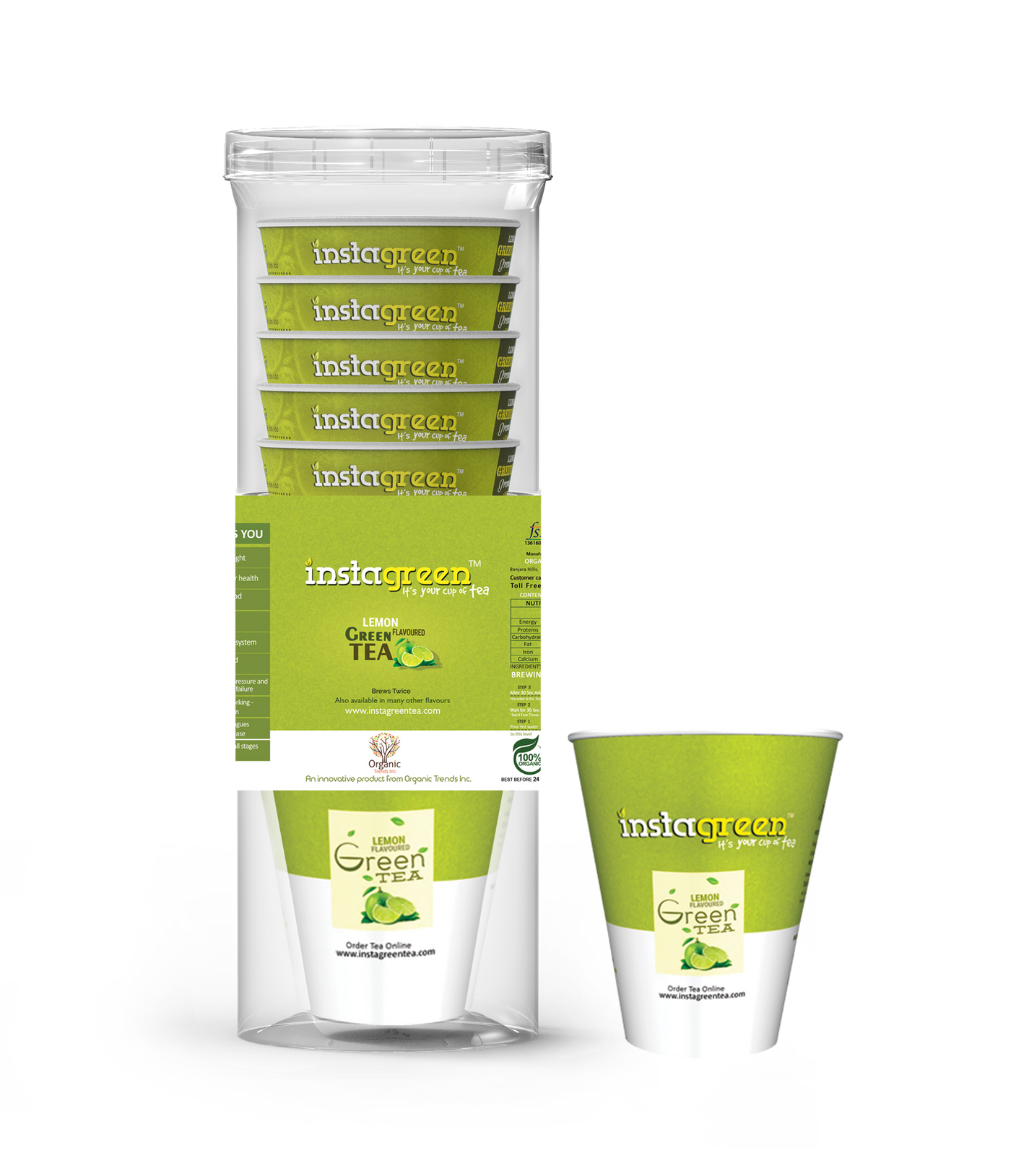 Green Tea - Lemon Flavor