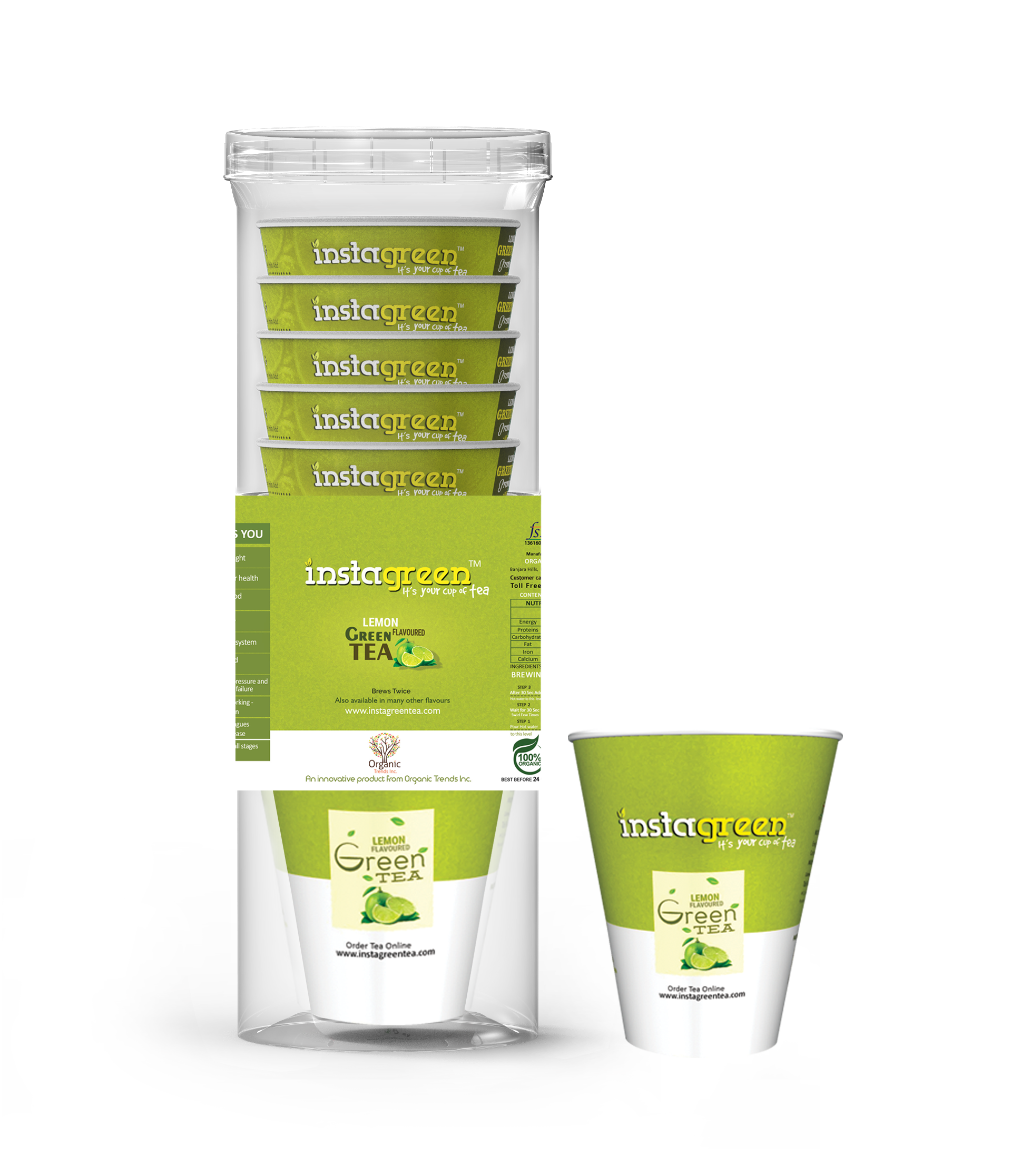 Green Tea - Lemon Flavor