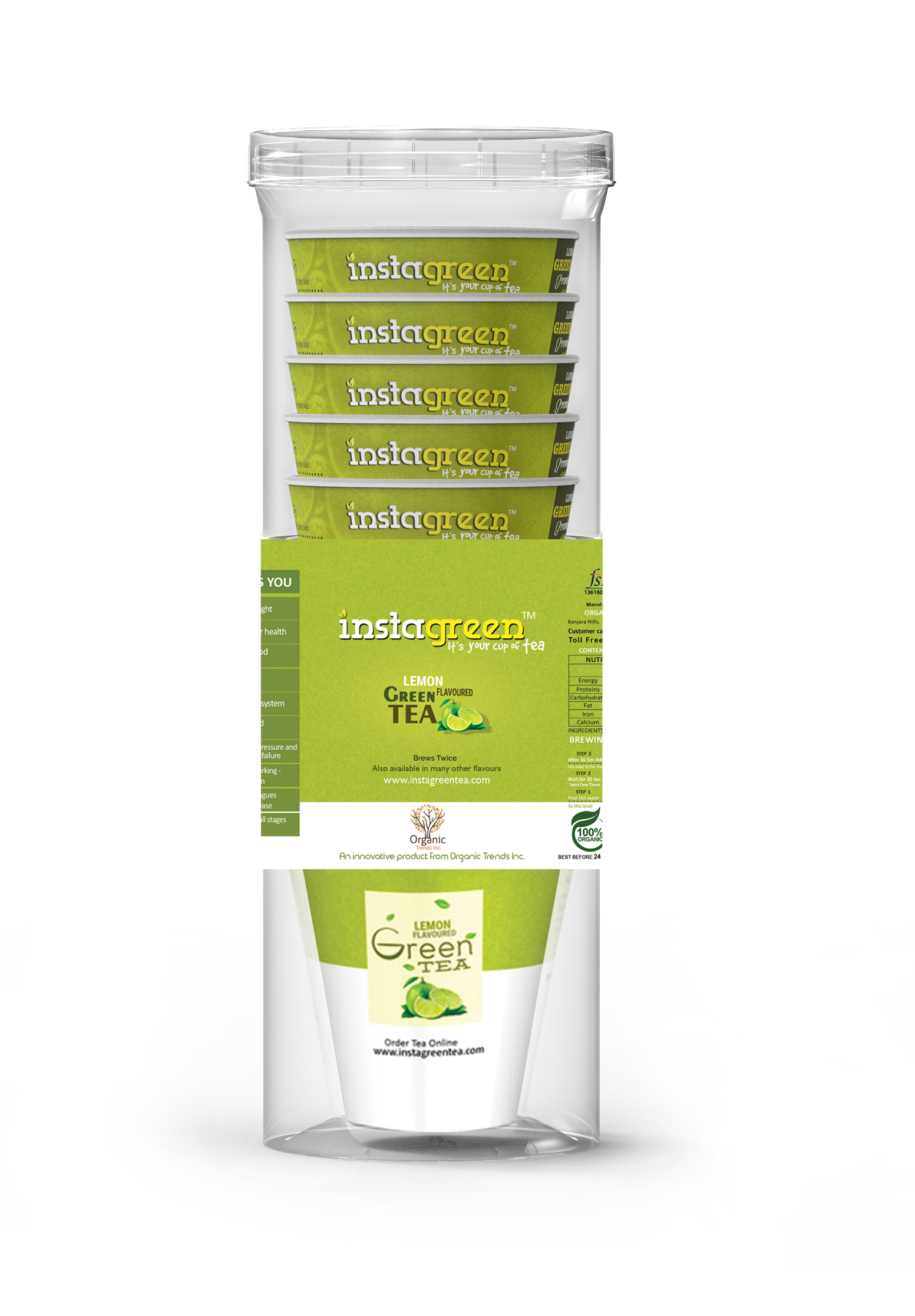 Green Tea - Lemon Flavor