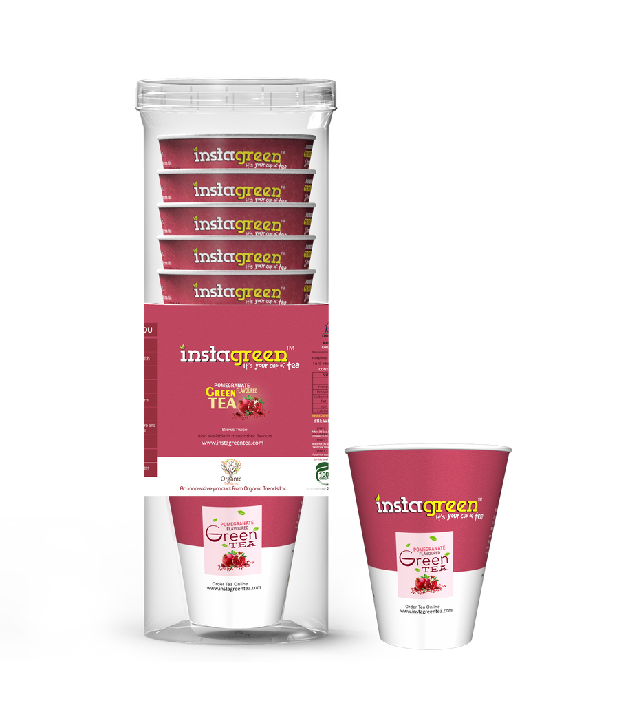 Green Tea - Pomegranate Flavor