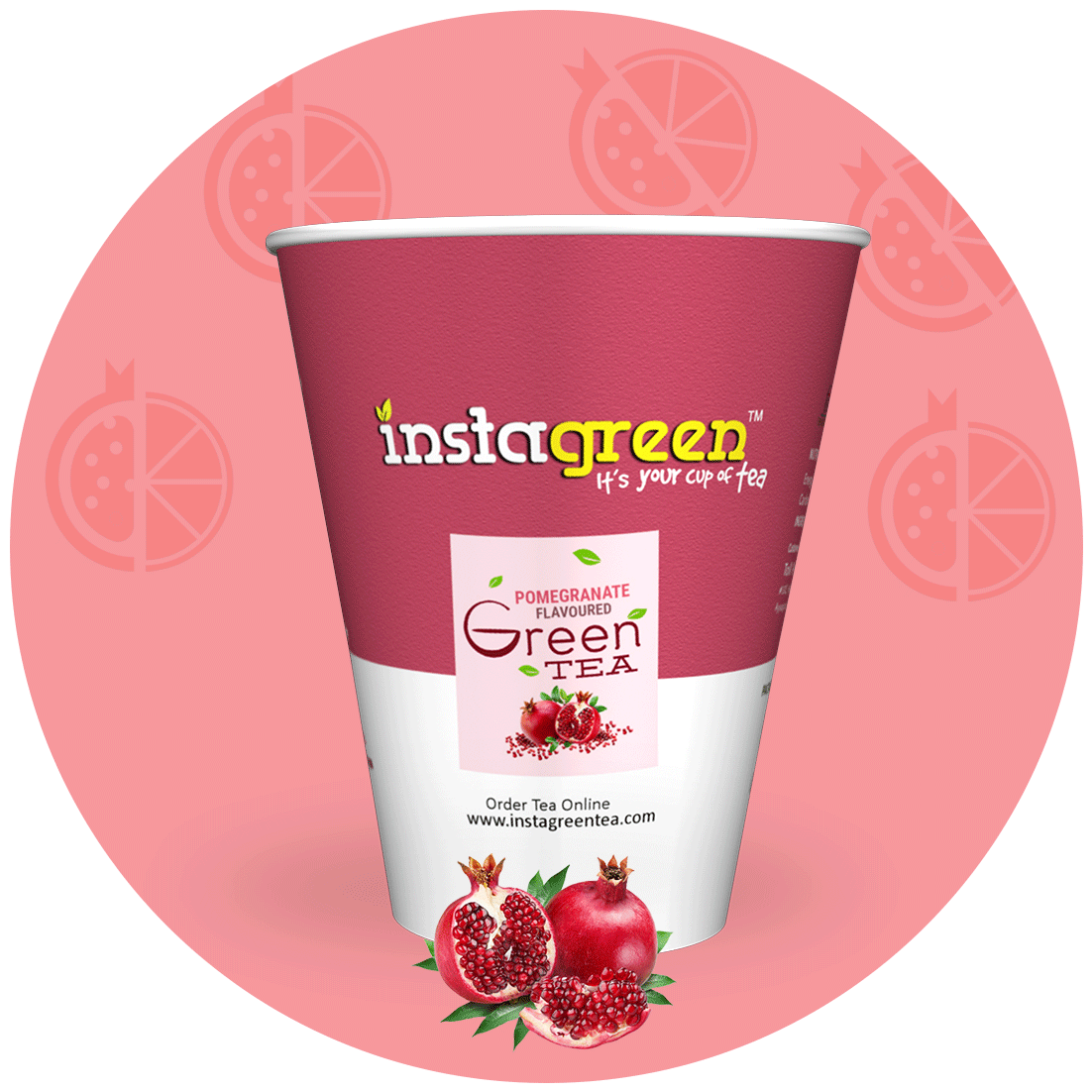 Green Tea - Pomegranate Flavor