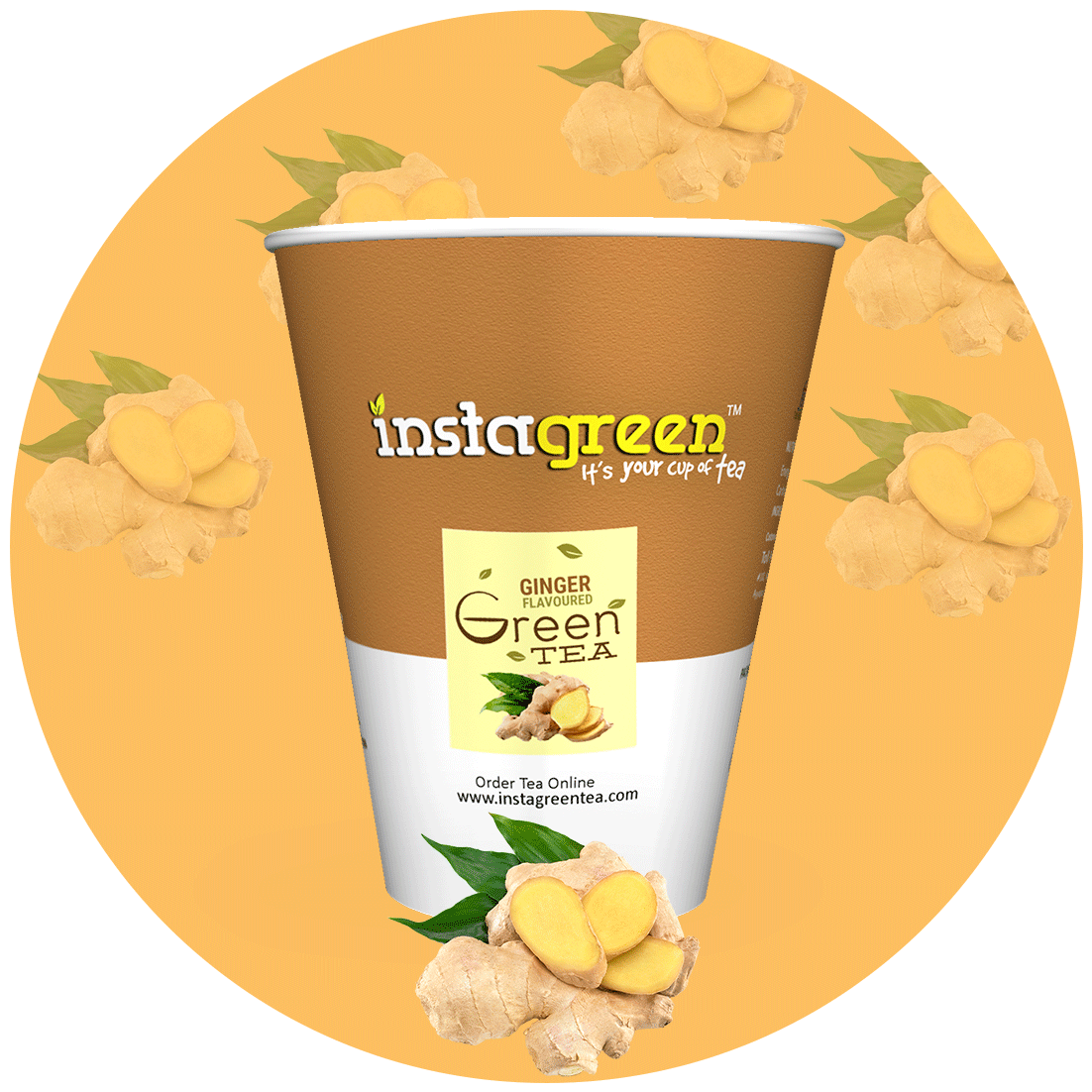 Green Tea - Ginger Flavor